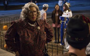 In this image released by Lionsgate, Tyler Perry portrays Madea in a scene from, "Tyler Perry's Boo! A Madea Halloween." (Daniel McFadden/Lionsgate vi