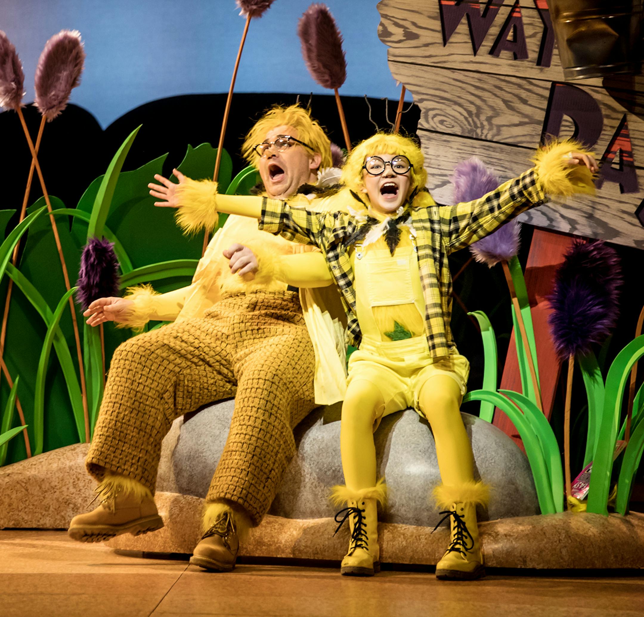 Reed Sigmund and Natalie Tran in "Dr. Suess's The Sneetches" at Children's Theatre Company. Photo by Dan Norman