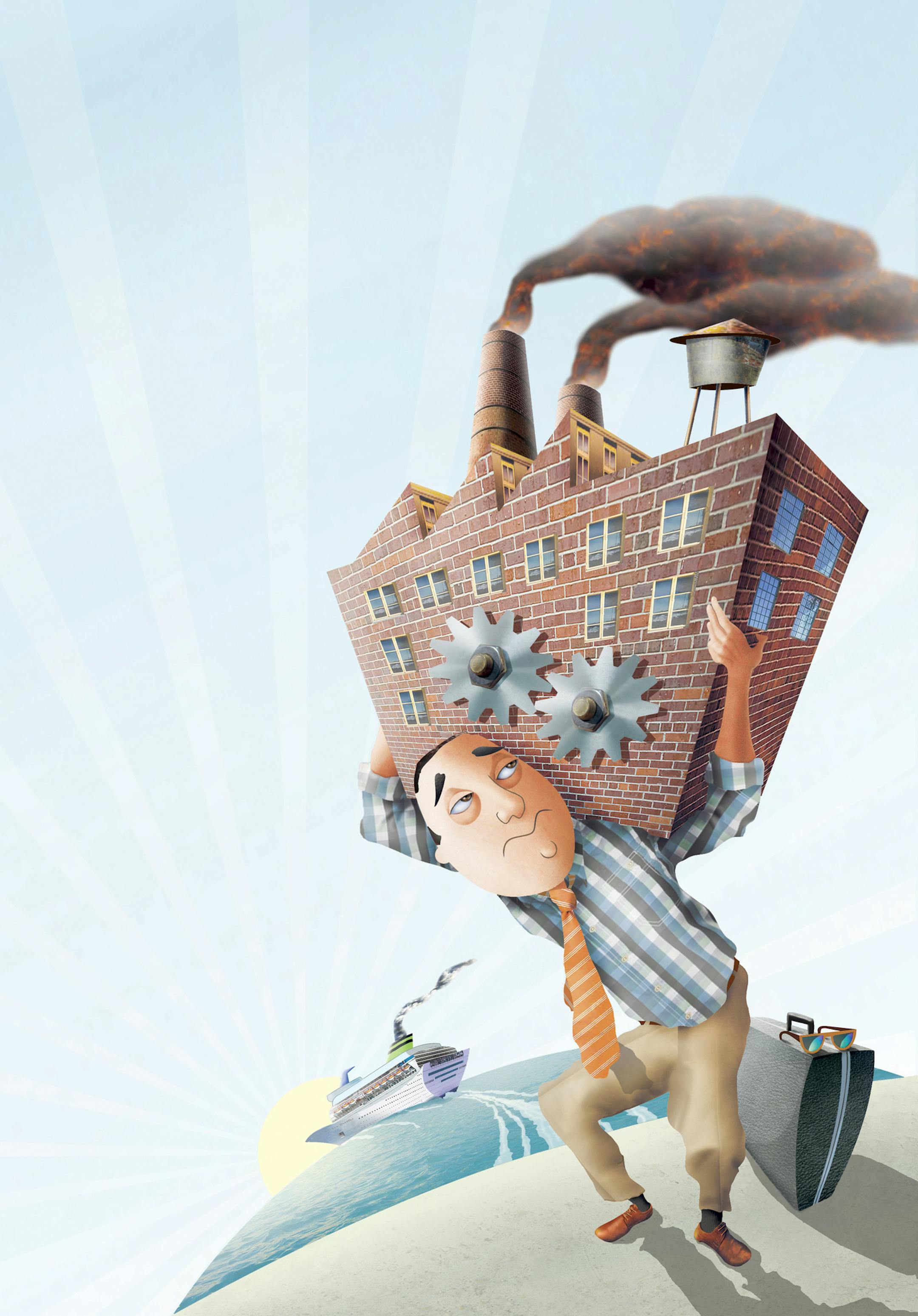 Many people tend to ignore taking vacation time off because, among other reasons, the world may collapse if they leave.