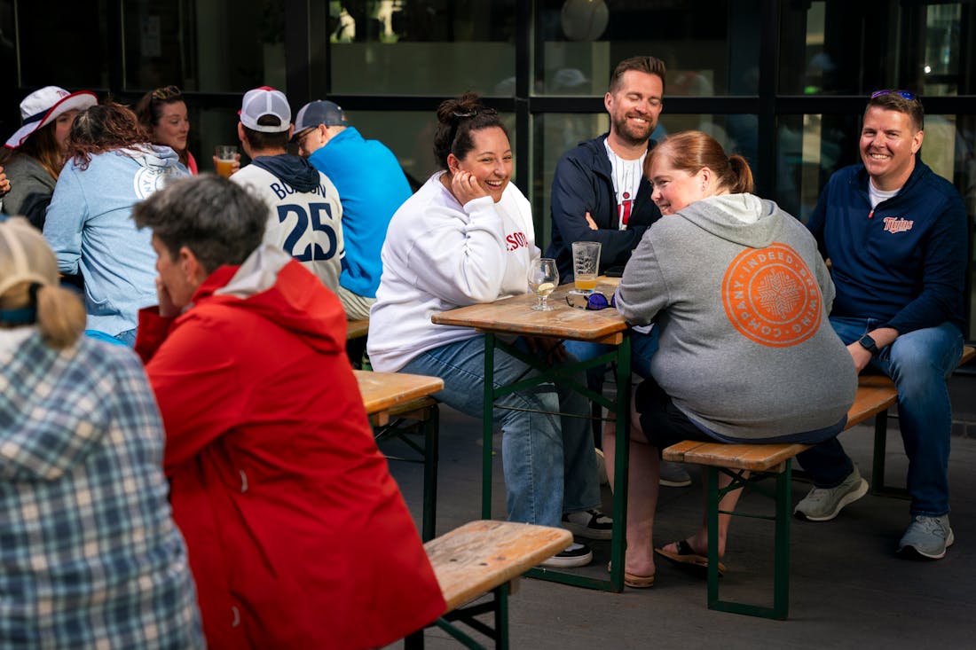 Fulton Brewery in downtown Minneapolis was full on Tuesday.