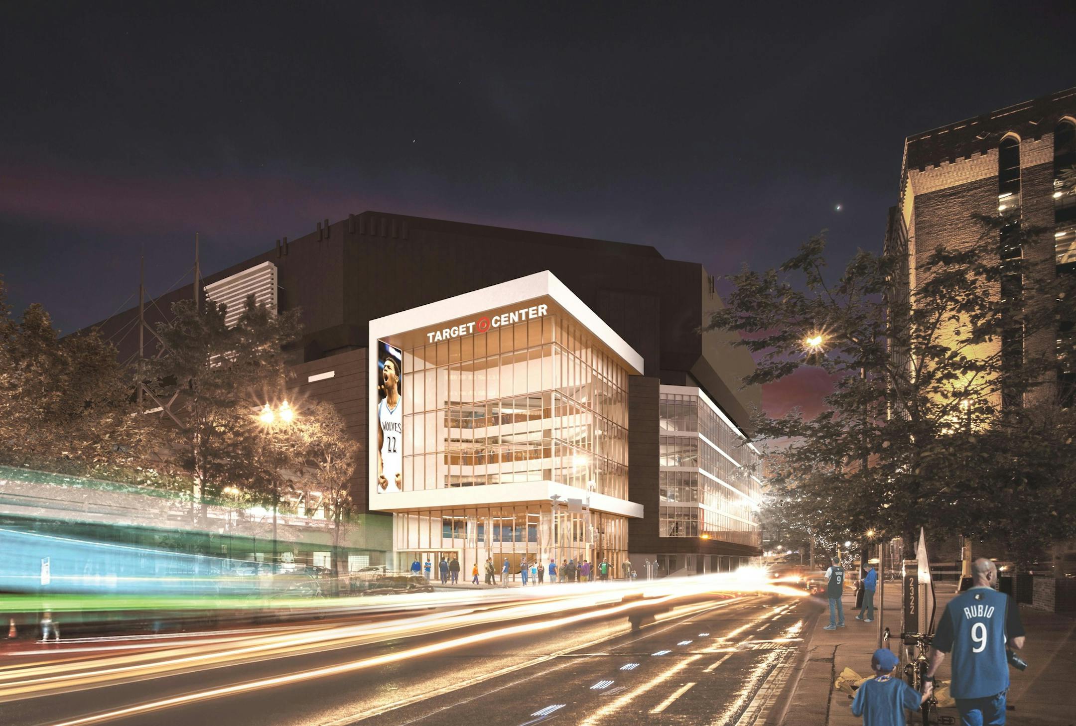 Rendering of what the updated Target Center is expected to look like.