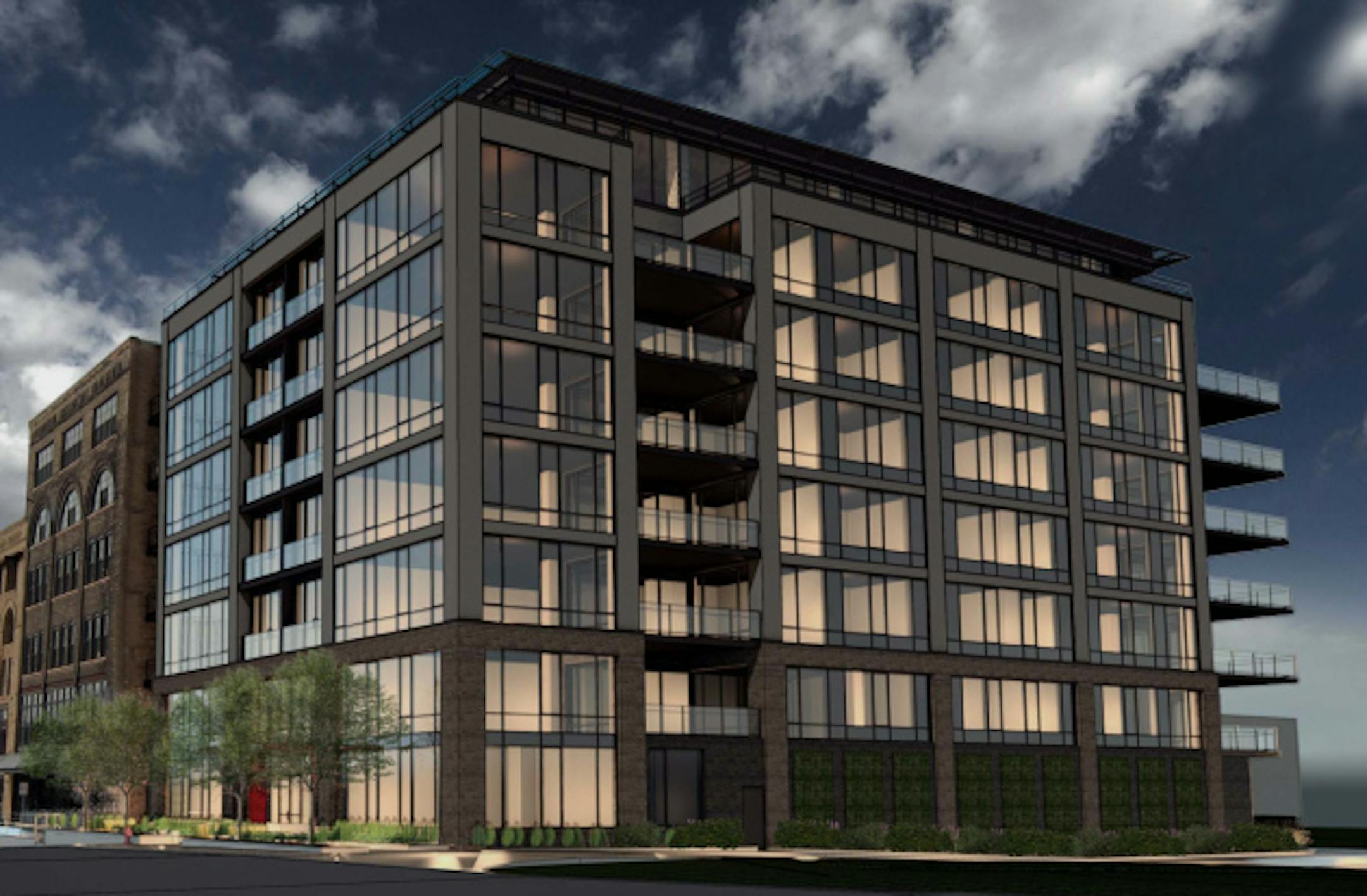 Here's the latest rendition of the 602 Residences condo building.