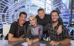 "American Idol" judges Lionel Richie, Katy Perry and Luke Bryan with host Ryan Seacrest.