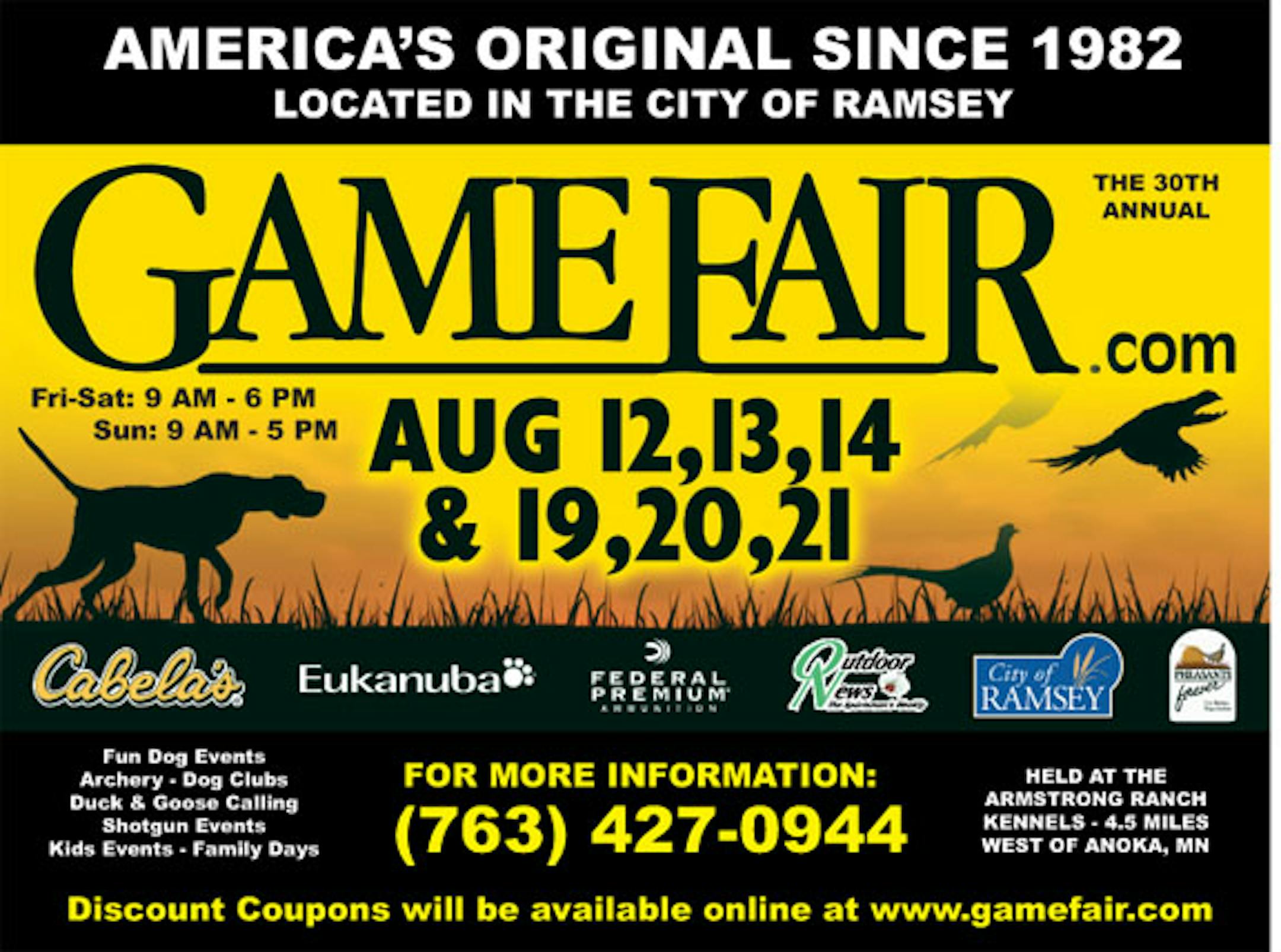 The 30th annual Game Fair is worth a visit!