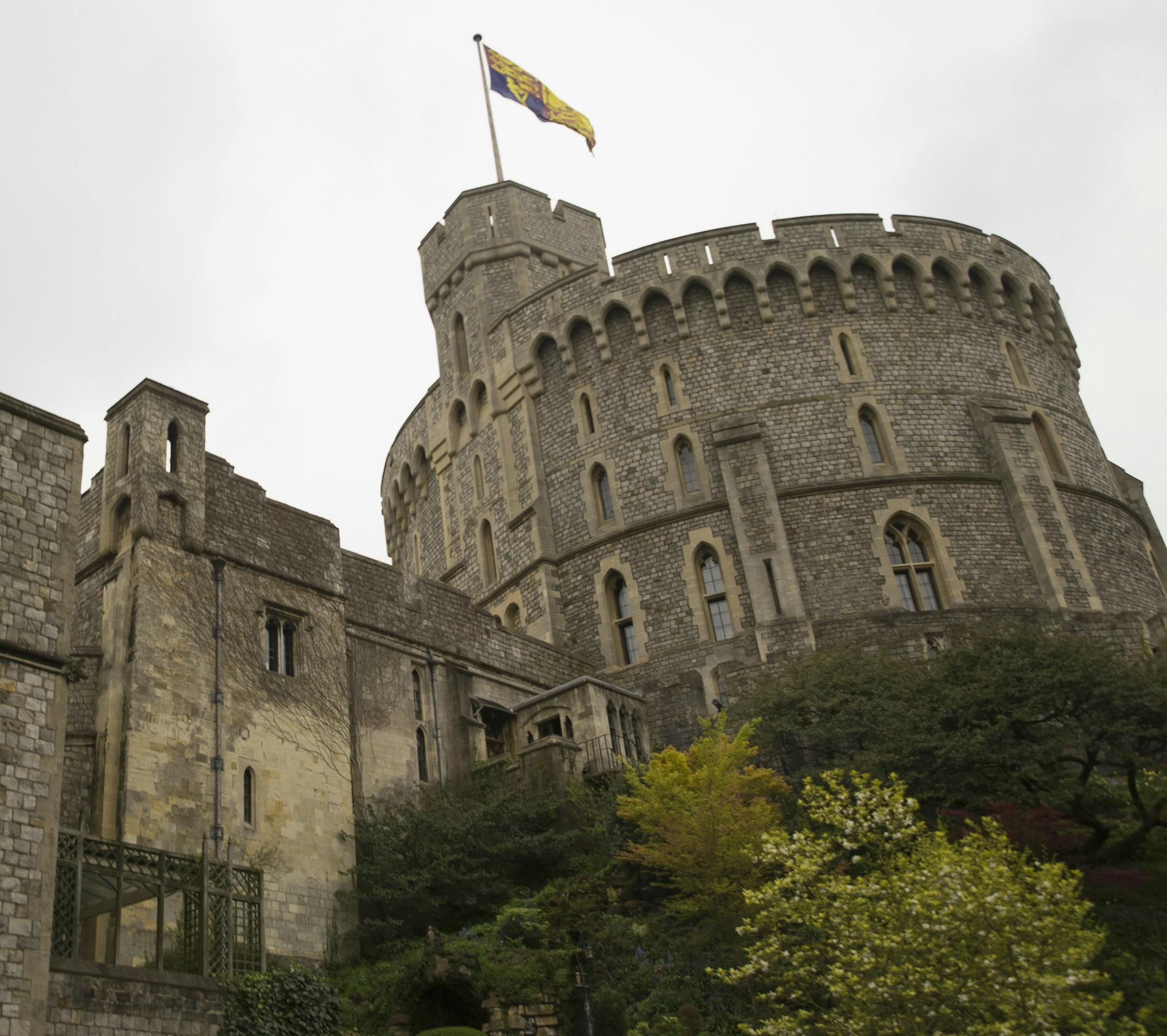 Windsor Castle, where President Barack Obama and first lady Michelle Obama were having a private lunch with Queen Elizabeth II and Prince Philip, the Duke of Edinburgh, in England, April 22, 2016. (Stephen Crowley/The New York Times) ORG XMIT: XNYT3