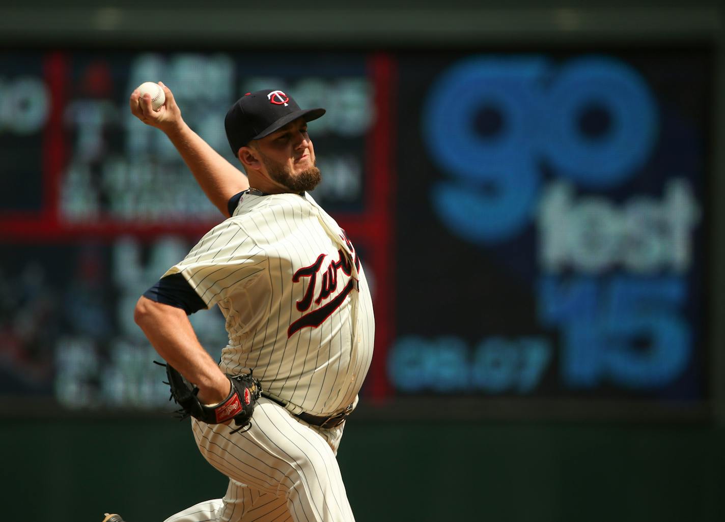 Twins closer Glen Perkins delivered a pitch to Baltimore's Matt Wieters in the ninth inning Wednesday. Perkins got the save, his team-record 28th in a row.