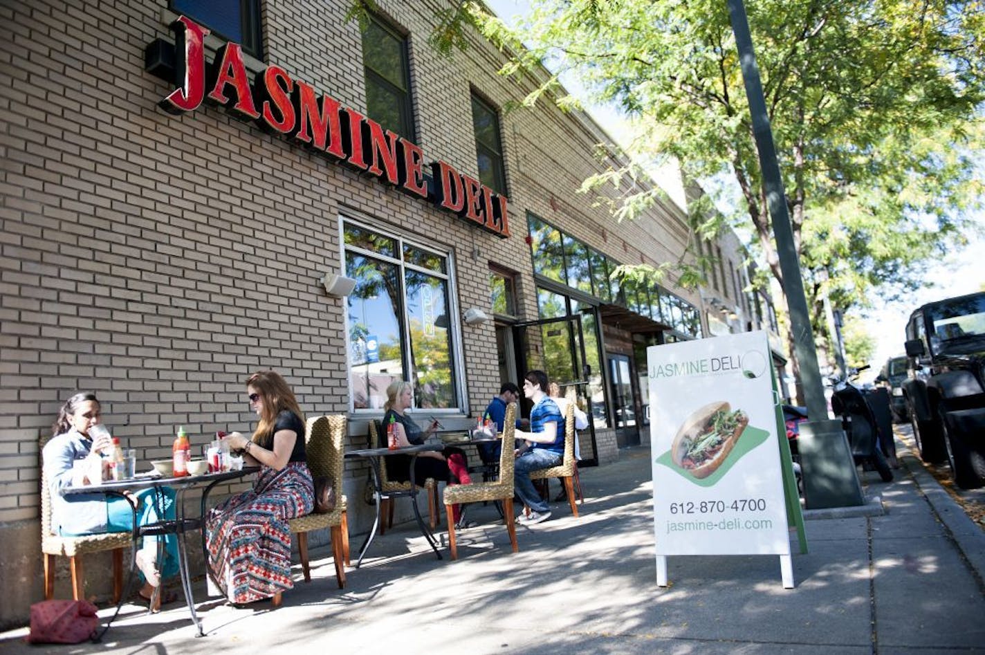 Jasmine Deli on Eat Street in Minneapolis. Photo by Leslie Plesser.