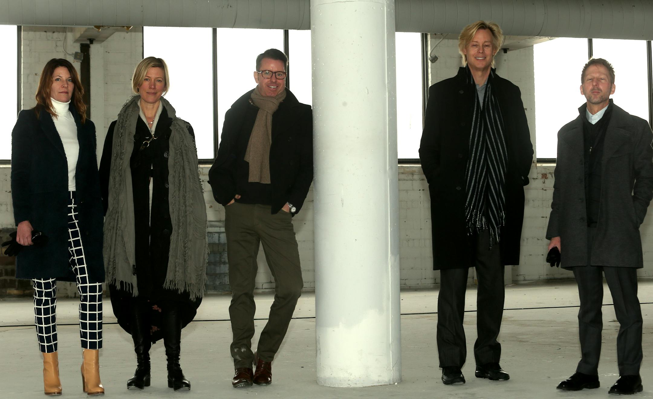 Left to right: Leasing Manager, Carrie Van Slooten, Directing Manager, Melissa Gorman, Development Manager, Mark Vaida, President, Peter Remes, and Senior Advisor, Jasen Mark of First & First in Minneapolis, MN. February 5, 2014. ] JOELKOYAMA‚Ä¢jkoyama@startribune