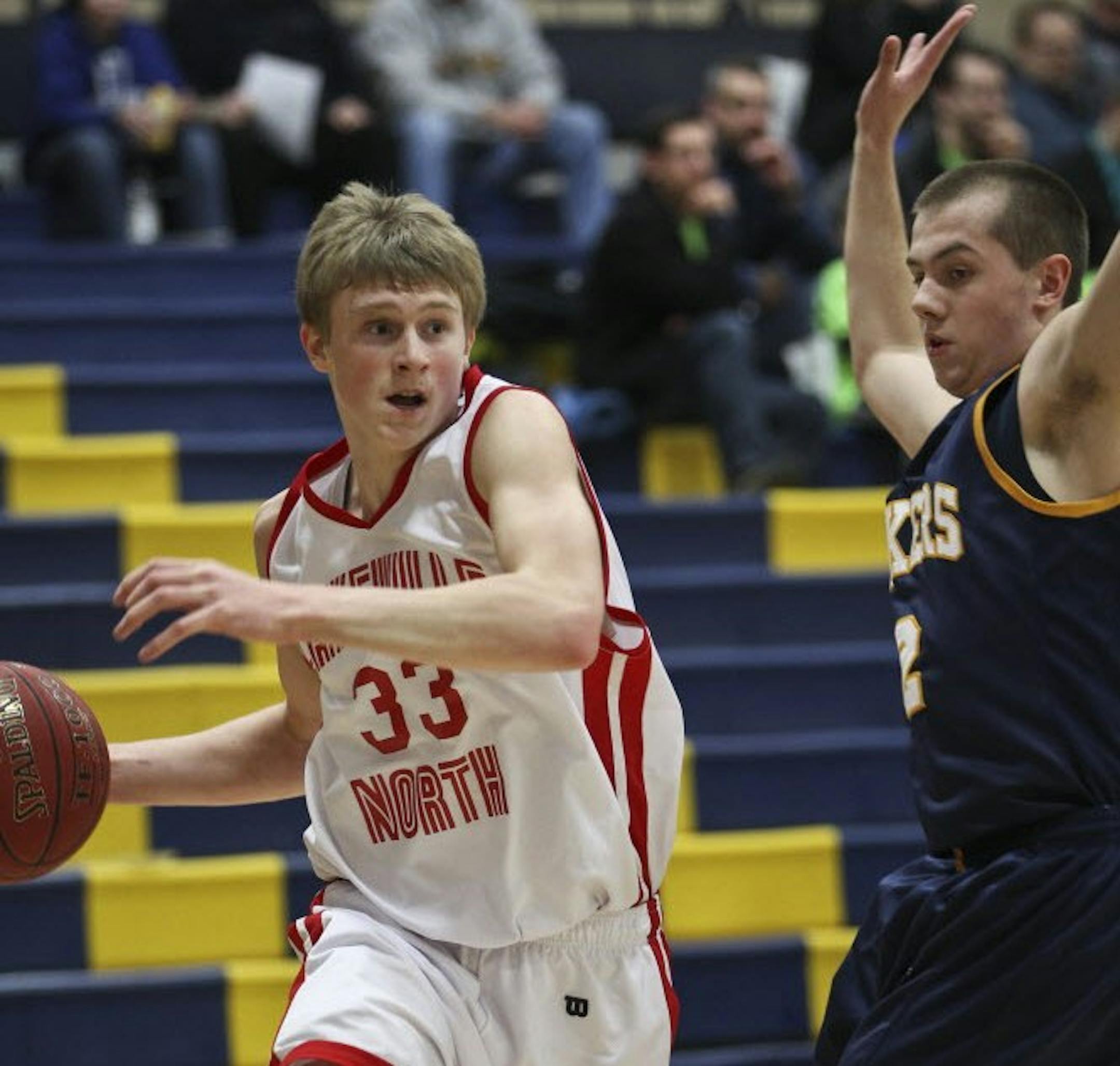 J.P. Macura played on Lakeville North's JV last season; this year, he has moved up and averages 27 points per game. Photo by Renée Jones Schneider • reneejones@startribune.com