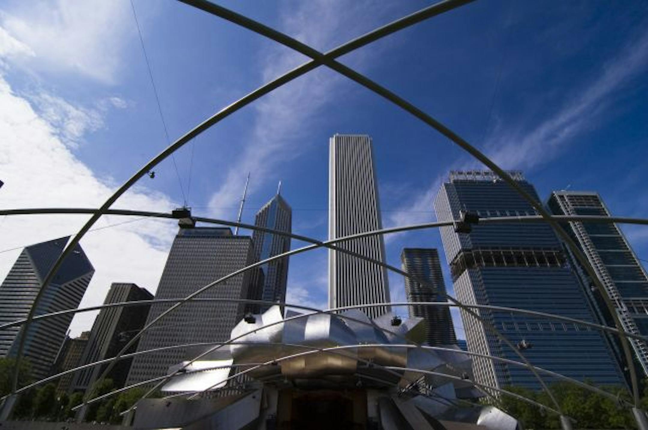 The photographer: Ben Krause of Plymouth The scene: A web of steel weaves over the Jay Pritzker Pavilion in Chicago's Millennium Park. Krause used the structure to frame the stage and part of the city skyline. "Chicago really is a very scenic city and there are just a lot of great places to take pictures," he said. bluecow003@hotmail.com612-799-6008