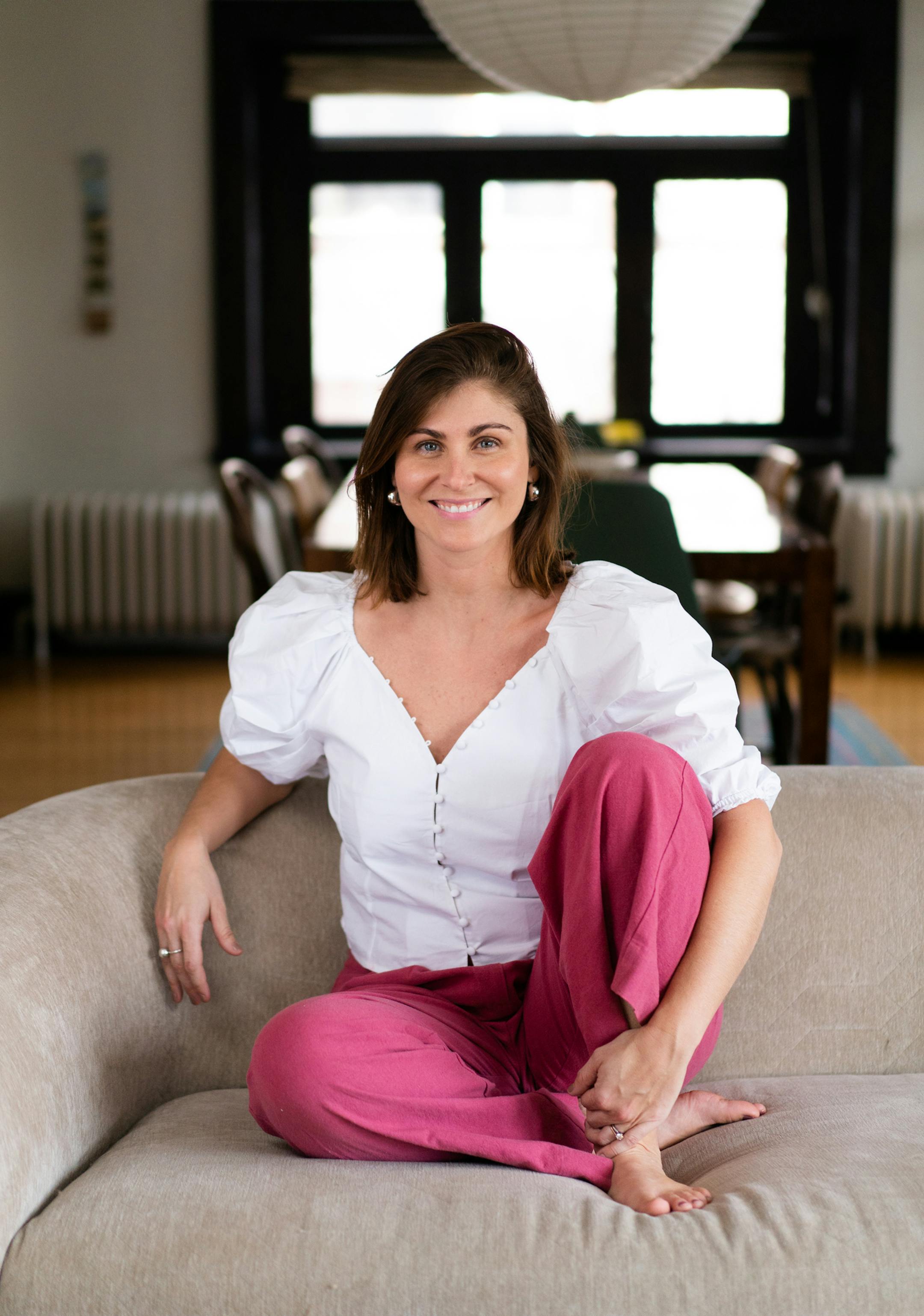 Lindello models a selection of Spring fashions: Farrow Blouse, Ilana Kohn Trousers. ] MARK VANCLEAVE &#xa5; Kate Lindello started her Instagram-based fashion resale store Noihsaf Bazaar in 2013. She's attracted more than 20,000 followers to date. Photographed at her home in Duluth on Monday, March 4, 2019.
