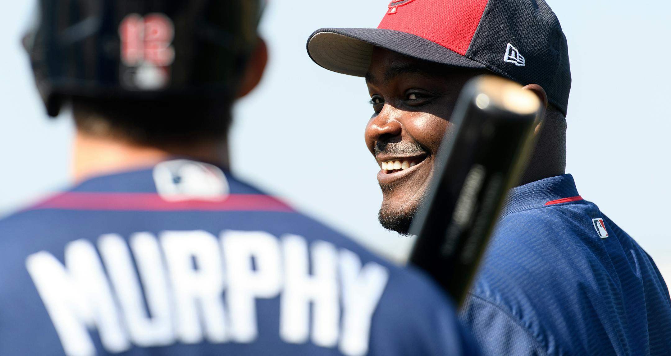 Twins hitting coach James Rowson talked to catcher John Ryan Murphy during batting practice Saturday. ] AARON LAVINSKY &#xef; aaron.lavinsky@startribune.com Minnesota Twins players took part in Spring Training on Saturday, Feb. 18, 2017 at CenturyLink Sports Complex in Fort Myers, Fla.