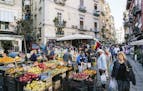 The Pignasecca market in Montesanto, a neighborhood in the historical center of Naples, Italy, Nov. 8, 2018. Italy&#x2019;s economy shrank for a secon