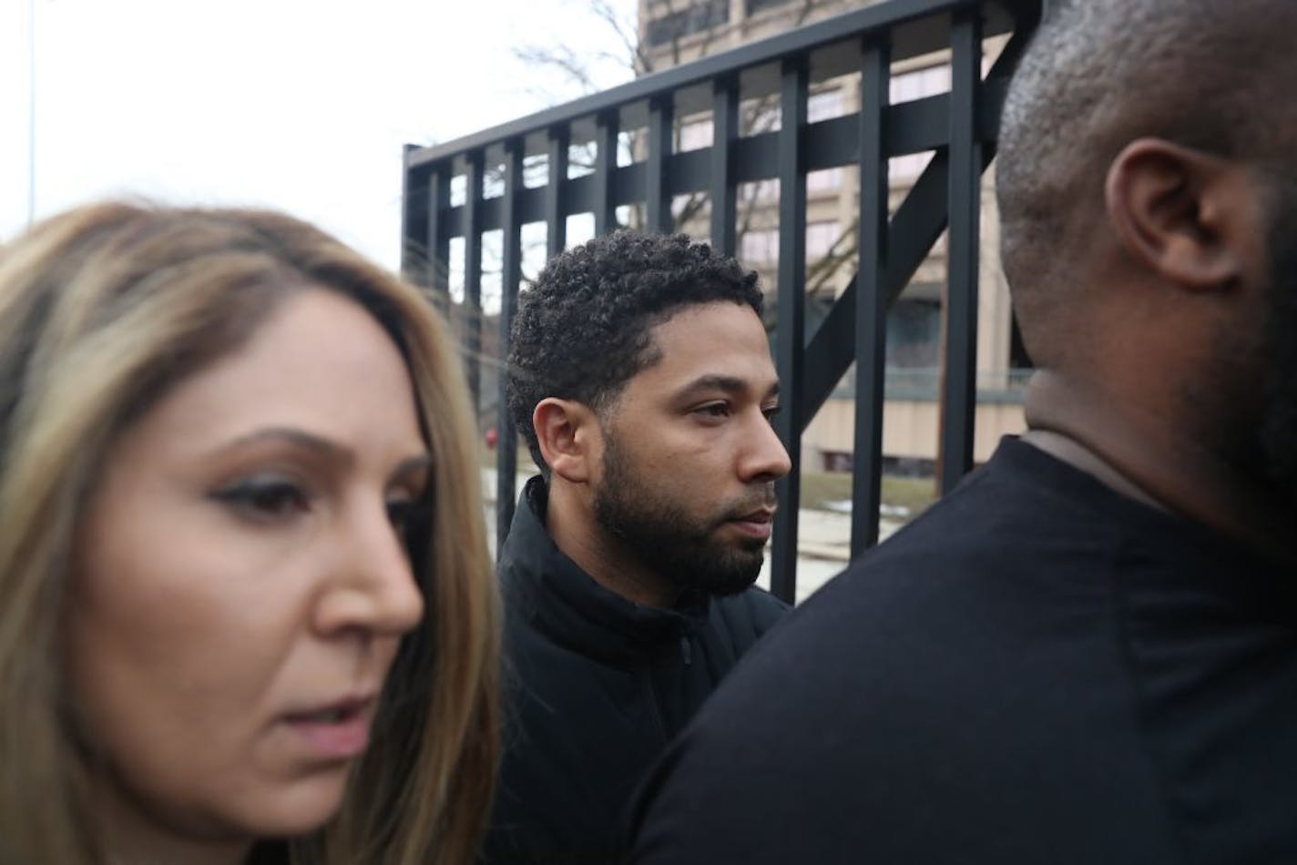 After posting bail, "Empire" actor Jussie Smollett left the Cook County jail in Chicago on Thursday.