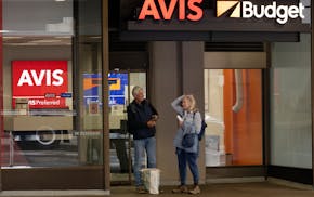 An Avis Budget rental car office in Boston.