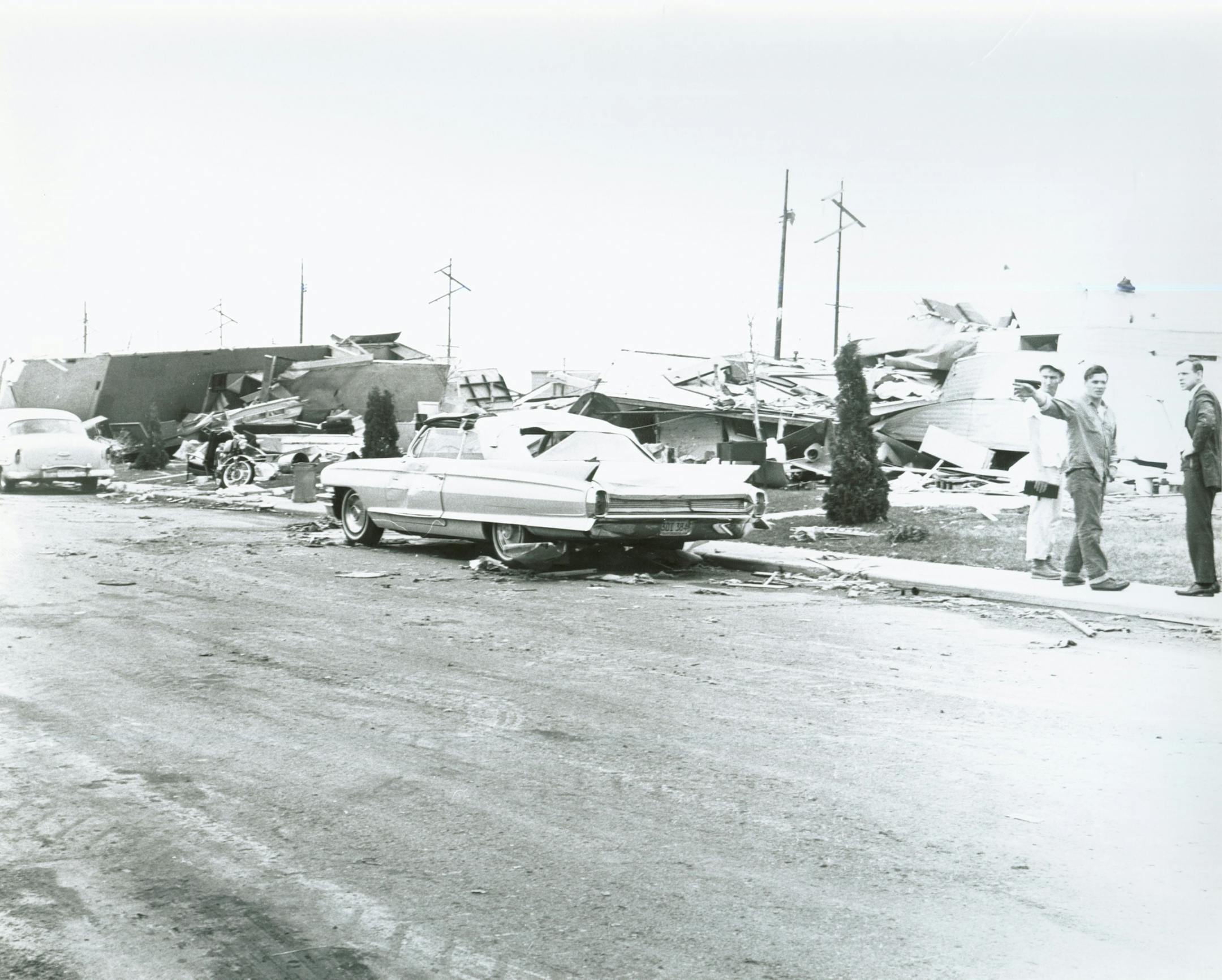 Results of the May 1965 tornado in Fridley. Anoka County Historical Society