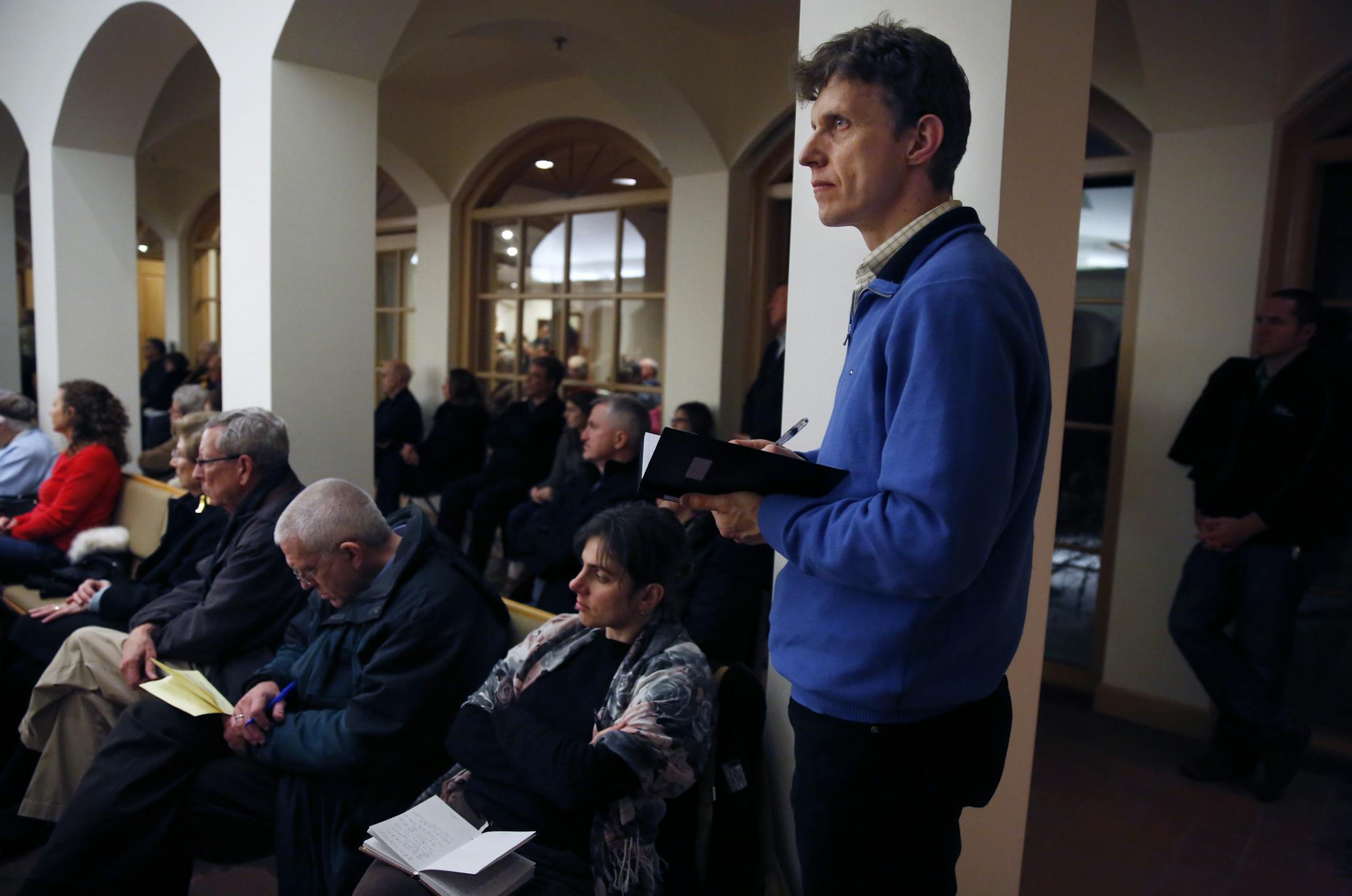 At Our Lady of Grace Catholic Church in Edina, Father Peter Laird, who is the Vicar General of the Archdiocese of St. Paul, spoke to an overflow crowd about Catholics needing to create a deeper relationship with God through the Rediscover initiative.