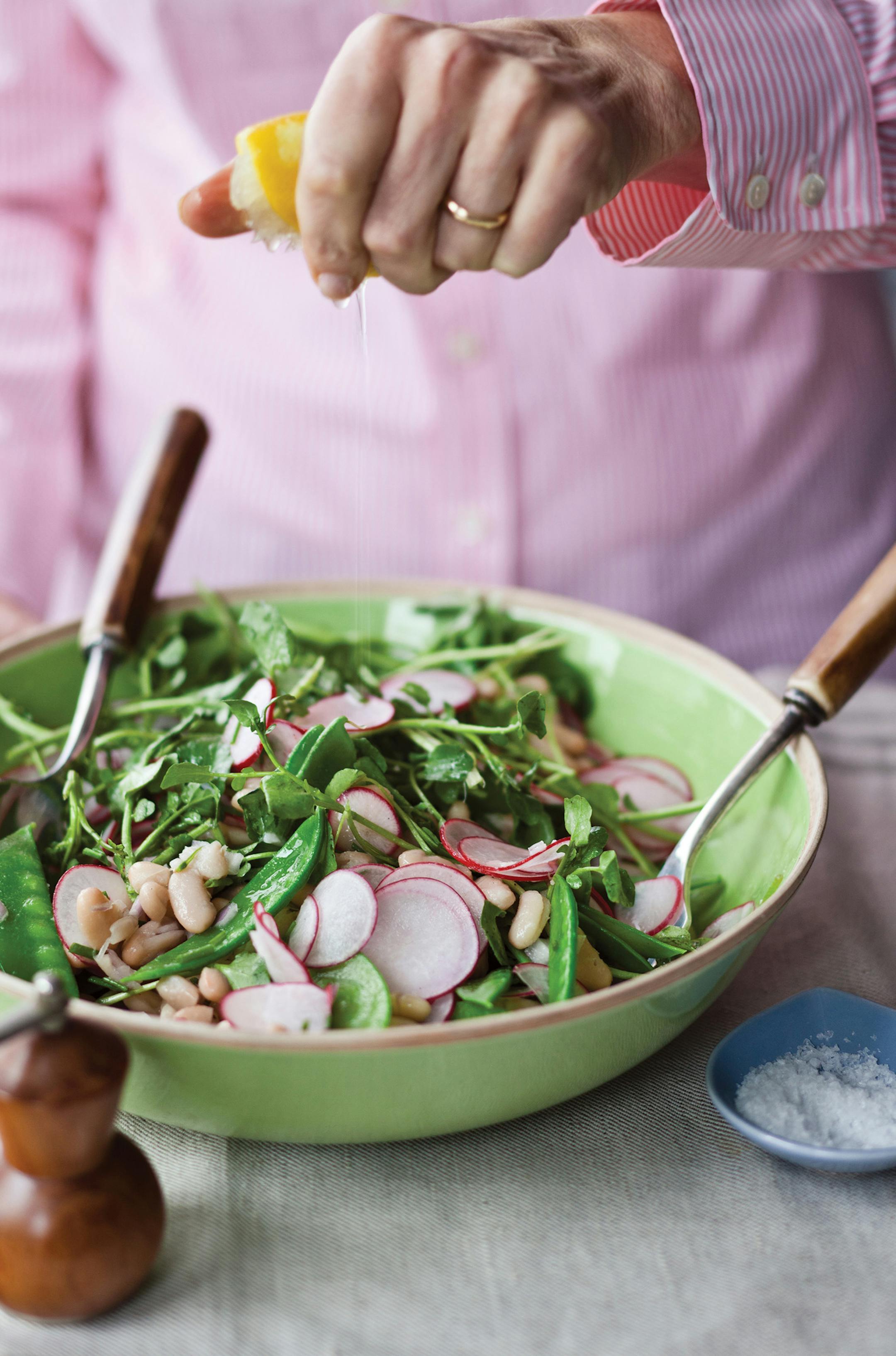 Quentin Bacon photo credit White Bean Salad from "American Grown," by Michelle Obama.