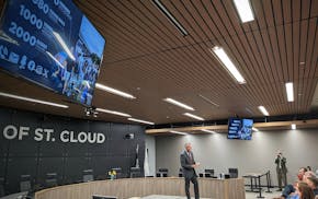 St. Cloud Mayor Dave Kleis talks about his engagement efforts at his 19th State of the City address Tuesday, April 2 at St. Cloud City Hall.