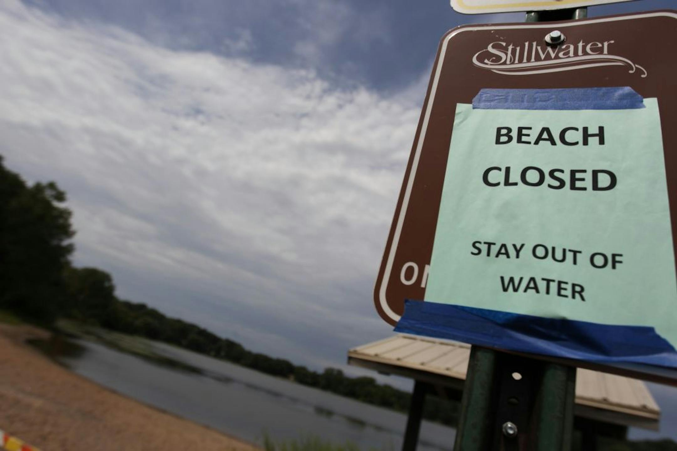 The beech remand closed after a 9--year old boy died Tuesday from a suspected rare form of meningitis caused by a fresh water amoeba at Lily Lake Wednesday August 8, 2012 Stillwater ,MN .