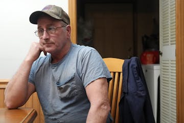 Howard Jones, while at his home in Harpers Ferry, Iowa, recounts the day his wife Trisha Jones was killed at the 3M factory in Prairie du Chien, Wis.