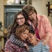 From lower left: Justina Machado, Isabella Gomez, Rita Moreno and Marcel Ruiz in "One Day at a Time."
