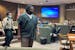 Cleotha Abston walks from the witness stand to his seat in a courtroom during his sentencing hearing for an April rape conviction on Friday, May 17, 2