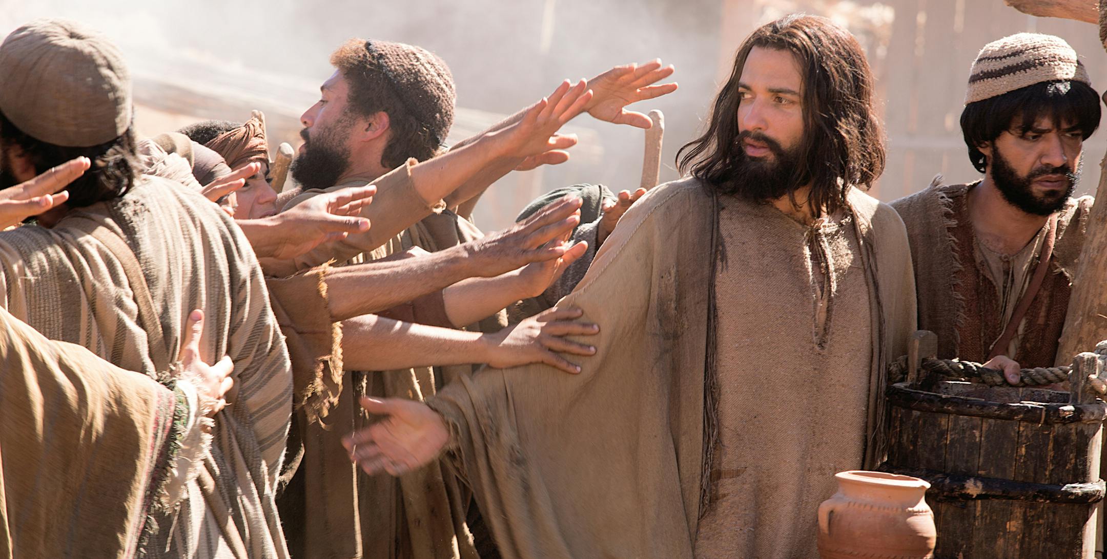 “The first thing that I thought about was love,” said Haaz Sleiman, on playing Jesus in “Killing Jesus.”
