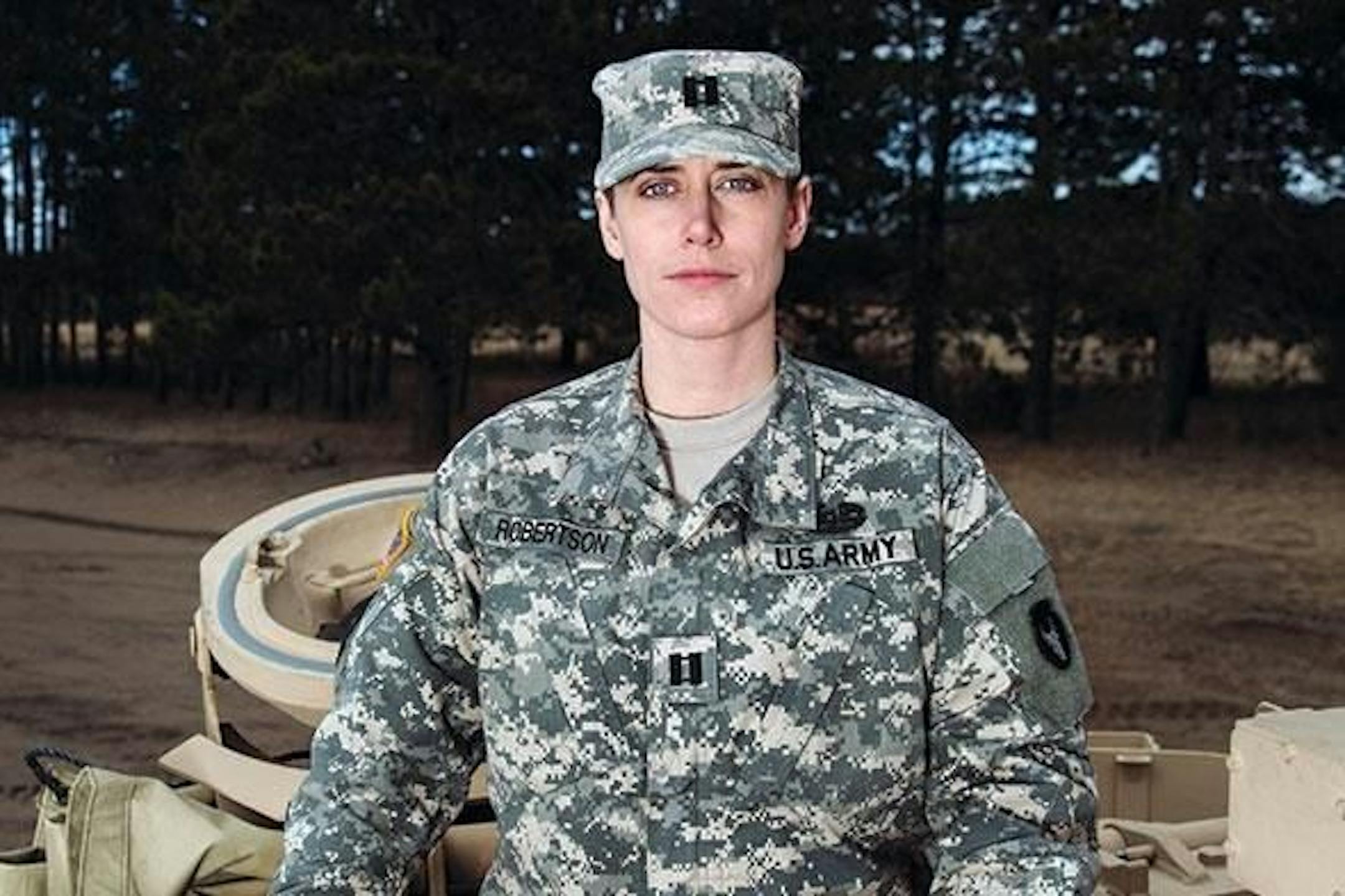 Capt. Tarrence Robertson is transgender and serves in the Minnesota National Guard.