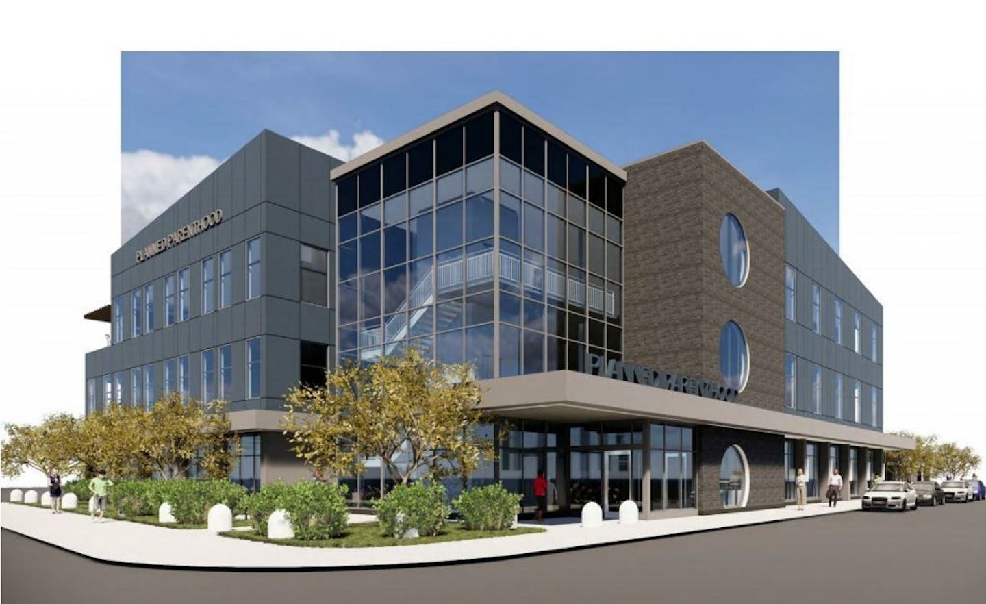 Renderings for the new Planned Parenthood facility in Minneapolis' Uptown neighborhood.