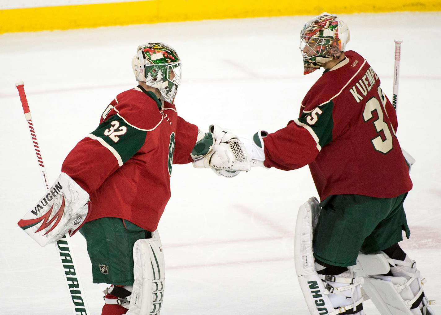 Niklas Backstrom and Darcy Kuemper