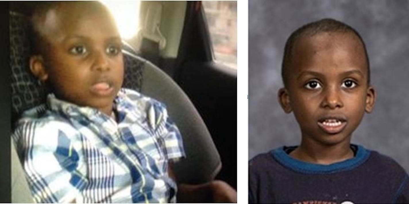 Police released these images of Hamza Elmi when they were searching for the St. Cloud boy, whose body later was found in the Mississippi River.