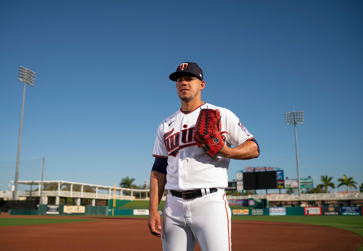 Minnesota Twins starting pitcher Jose Berrios (17) posed for a portrait on Photo Day during Spring Training. ] JEFF WHEELER • jeff.wheeler@startribune.com