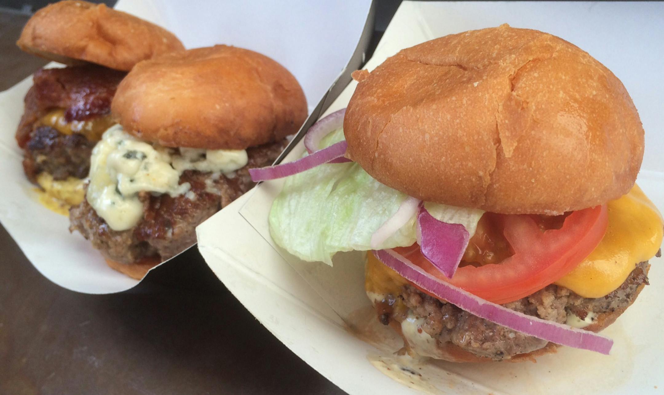 Burgers from Red Cow are among the new foods at Target Field for the 2015 season. Credit: Rick Nelson, Star Tribune