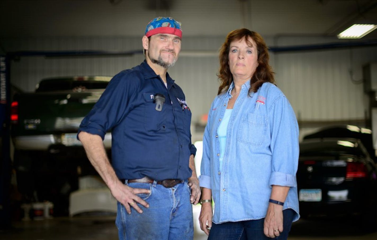 Kristi Nelson and her husband Tim run Tim's Repair Shop, Inc., in Hastings.