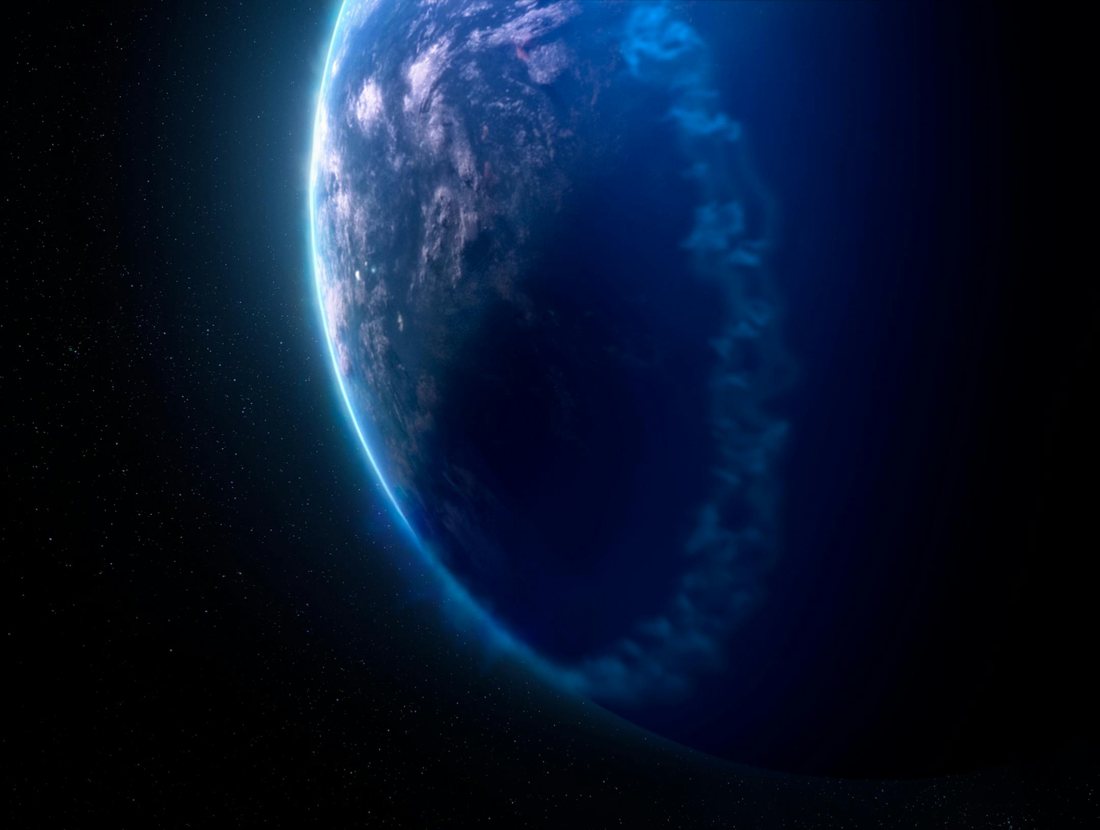 Picture Shows: 4 billion years ago, Mars had a global magnetic field. Electric blue aurorae danced above its poles. CG illustration.
BBC Studios