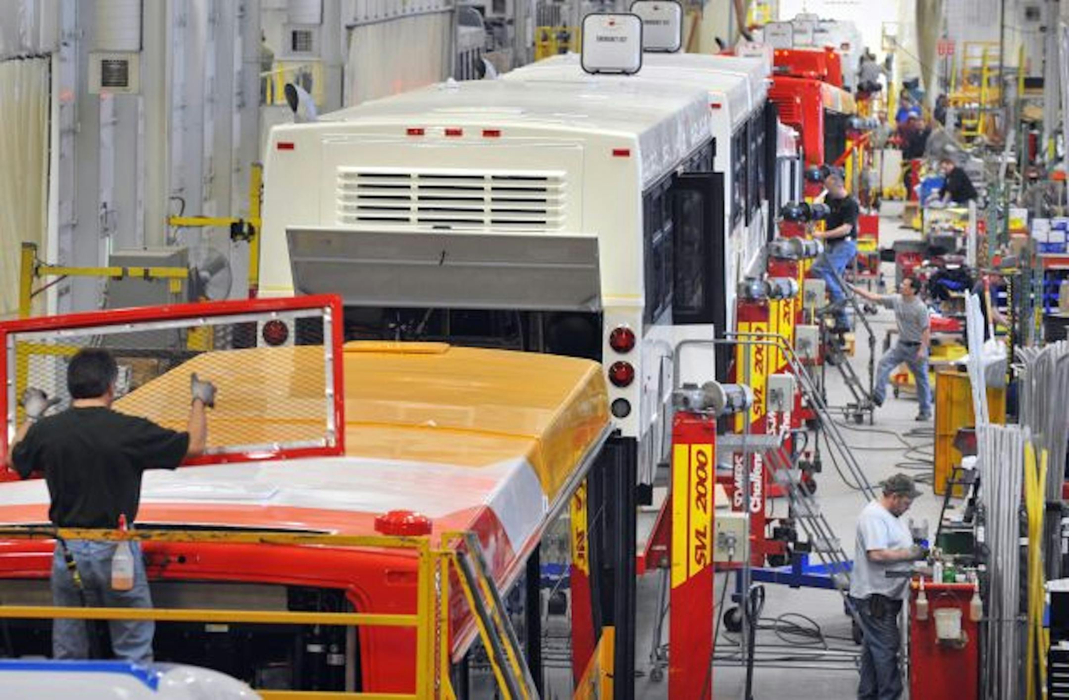 The Winnipeg-based New Flyer has added more than 100 St. Cloud employees recently based on the popularity of its next-generation clean-diesel buses. The company has increased bud delivery to around 26 buses per week.