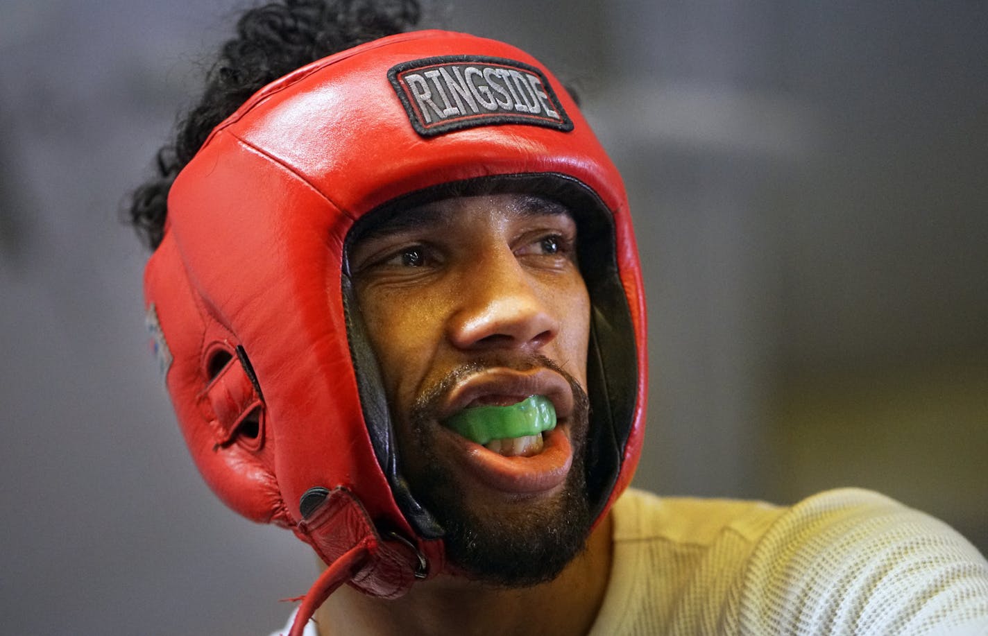 Jamal James is in the top ten in the welterweight class and trains at the Circle of Discipline. Owner/trainer Sankara Frazier, adopted James.is in the top 10 in the nation in his weight class..]Richard Tsong-Taatarii&#x2022;rtsong-taatarii@startribune.com ORG XMIT: MIN1802270934321721