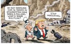 Sack cartoon: The plan for Afghanistan