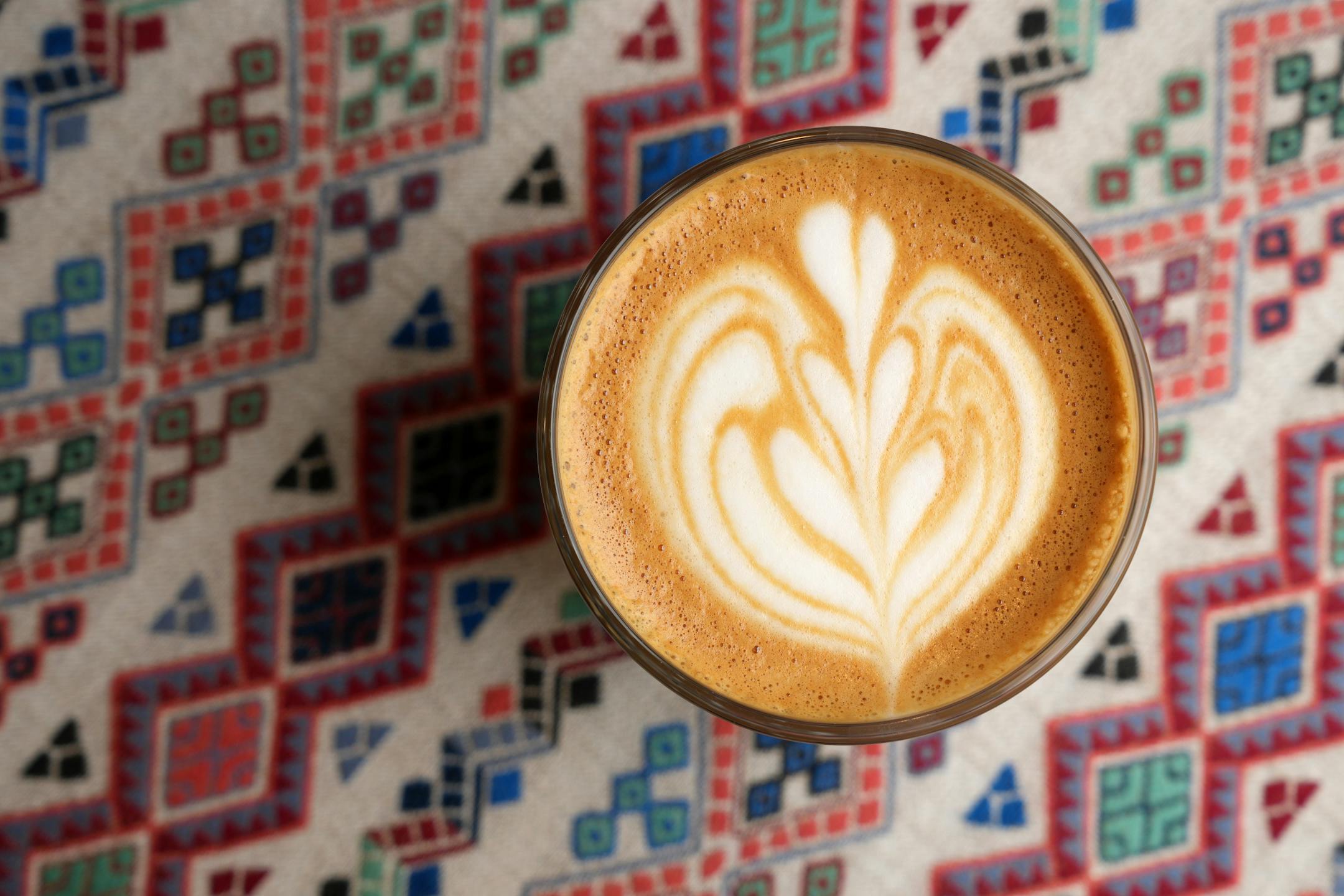 The flat white at FRGMNT Coffee in Minneapolis.