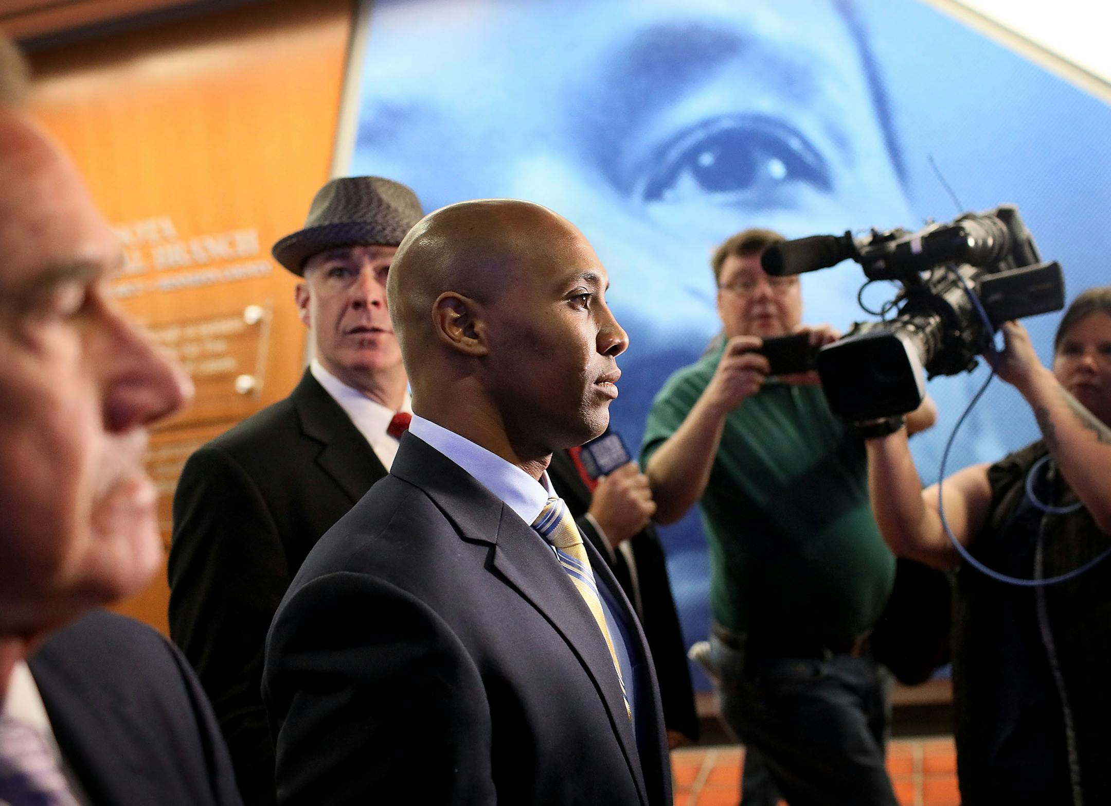 Former Minneapolis police officer Mohamed Noor appears in court on May 8, 2018.