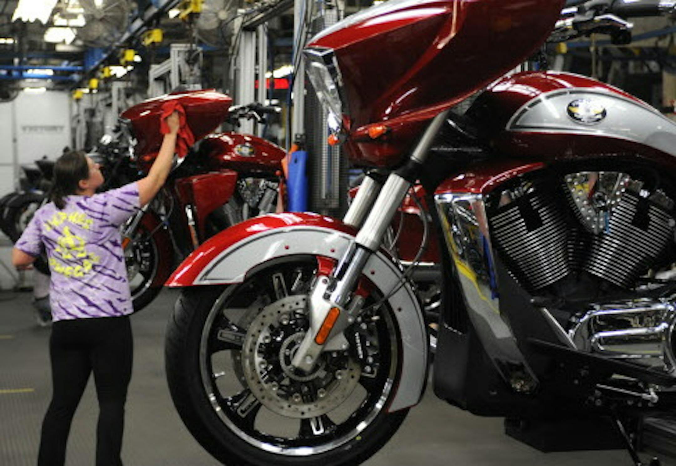 Polaris ran into problems with a new paint operation at its motorcycle plant in Spirit Lake, Iowa, shown here in 2012.