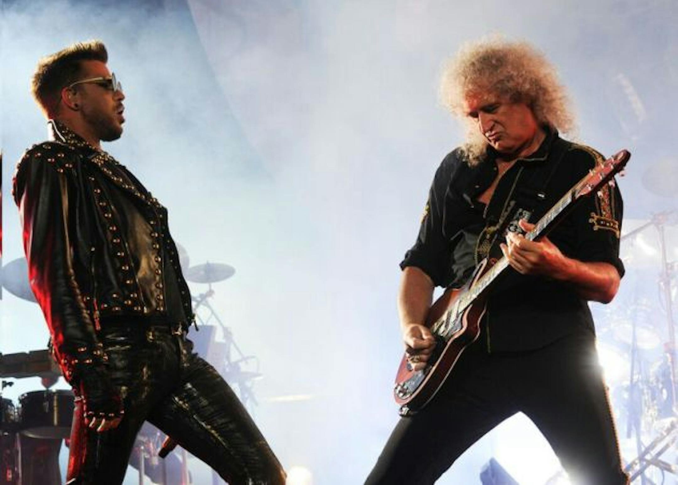 Adam Lambert and Queen's Brian May/ Photo by Neal Preston