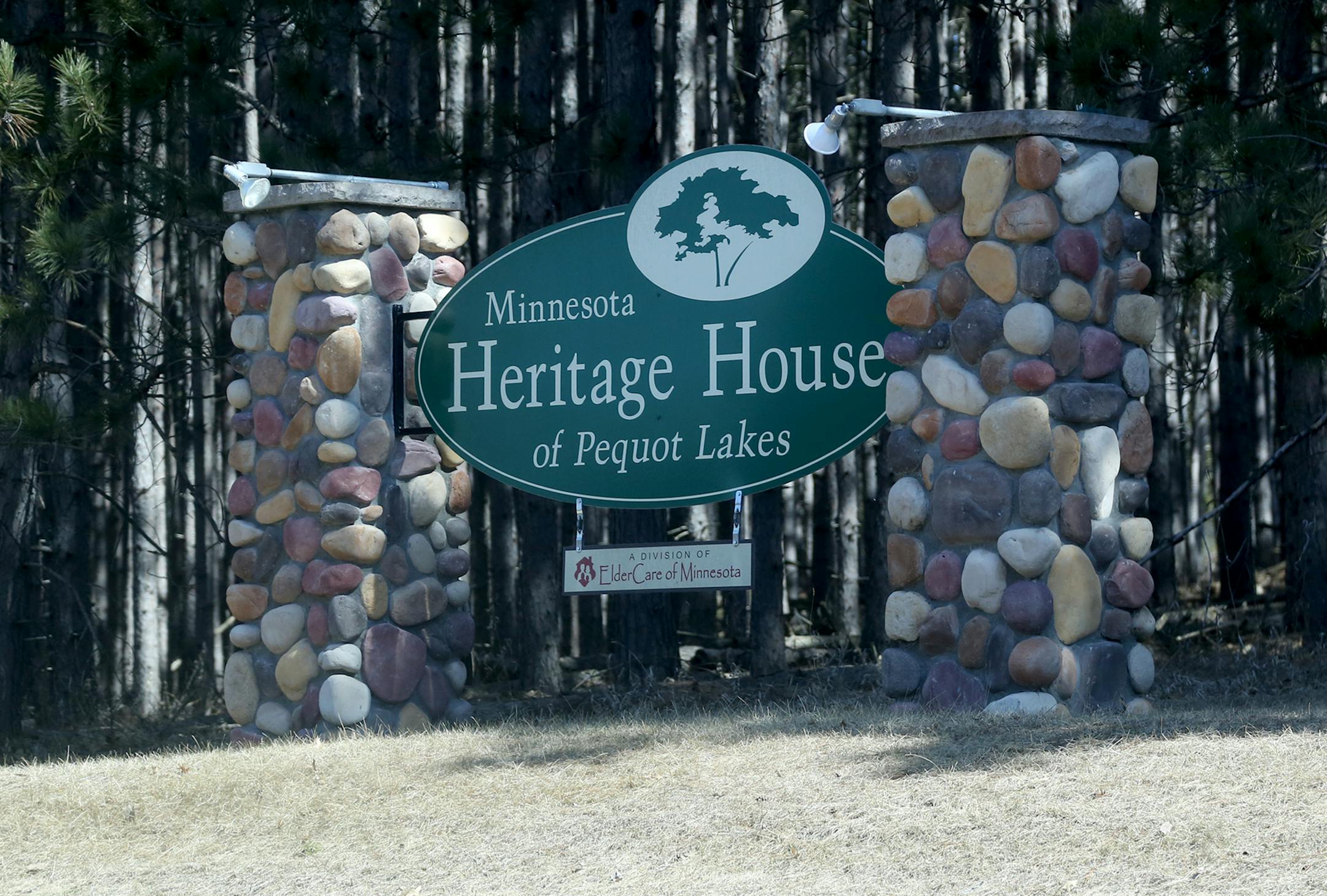 The entrance to the Heritage House assisted-living facility in Pequot Lakes. The operator forfeited its license after state regulators found serious incidents of harm to residents.