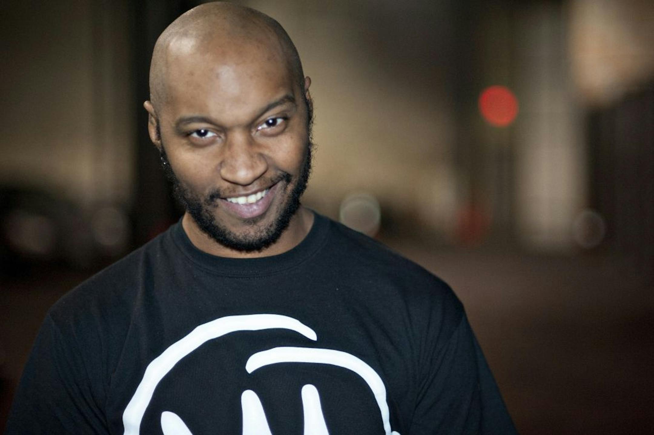 P.O.S. (aka Stef Alexander) backstage before night one of Doomtree's Blowout 8 at First Avenue. Photo by Leslie Plesser.