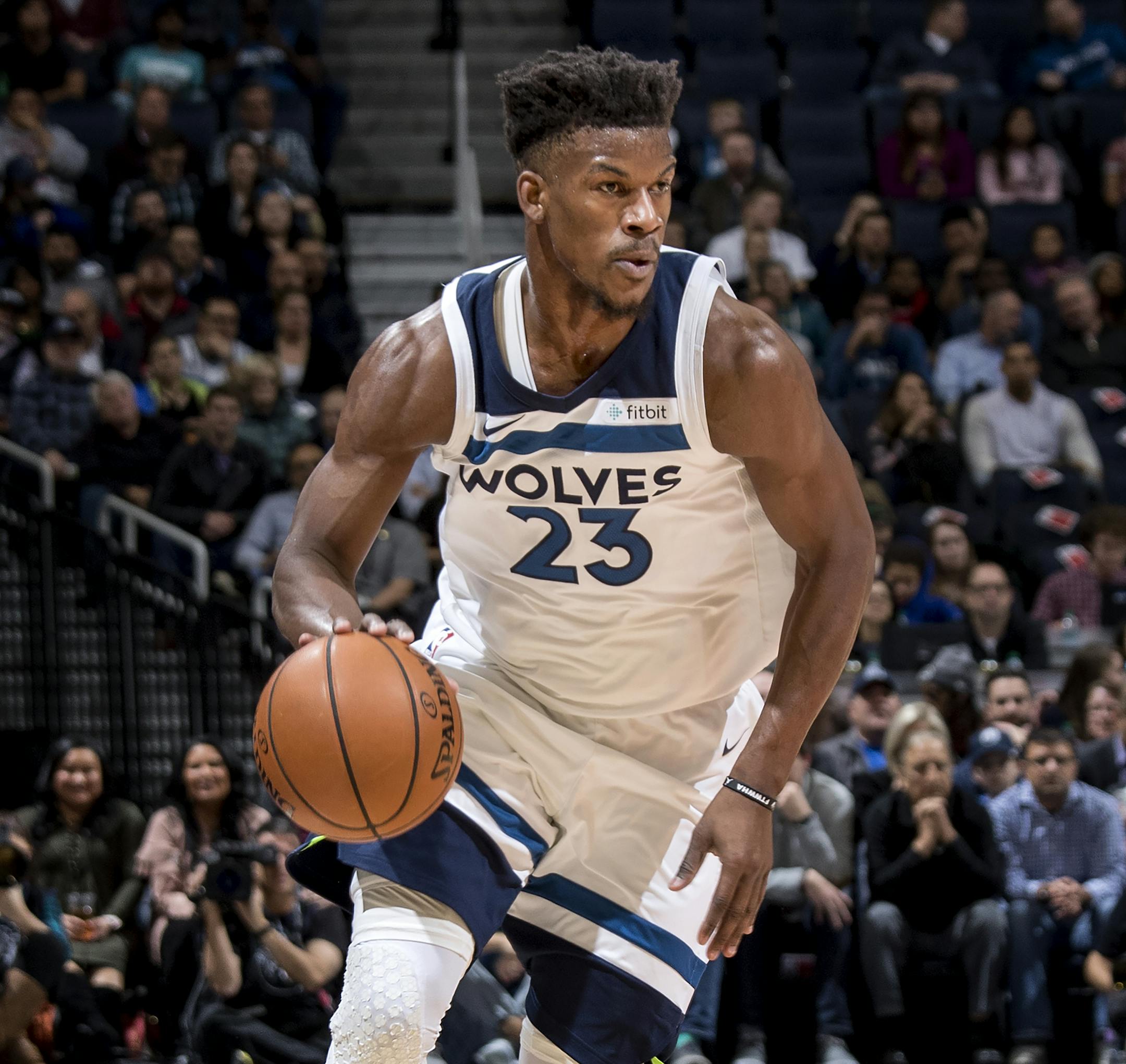Minnesota Timberwolves Jimmy Butler (23). ] CARLOS GONZALEZ • cgonzalez@startribune.com - November 28, 2017, Minneapolis, MN, Target Center, NBA, Minnesota Timberwolves vs. Washington Wizards