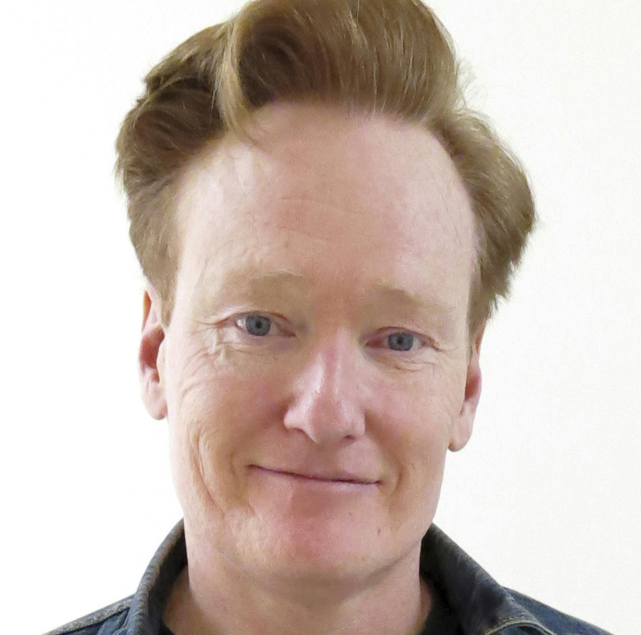 U.S. comedian Conan OíBrien poses for a portrait in his dressing room during the shooting of a special episode of his program ìConan,î in Mexico City, Tuesday, Feb. 21, 2017. The episode will premiere on March 1. O'Brien said that he wanted to show Mexico and its people in a good light. (AP Photo/Berenice Bautista)