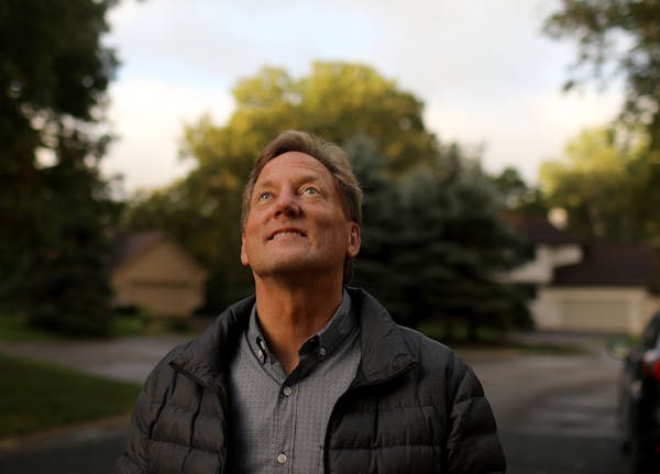 Ted Gladhill spends a fair amount of his time looking up into the skies above his home where planes from MSP taking off on the south runway often fly 