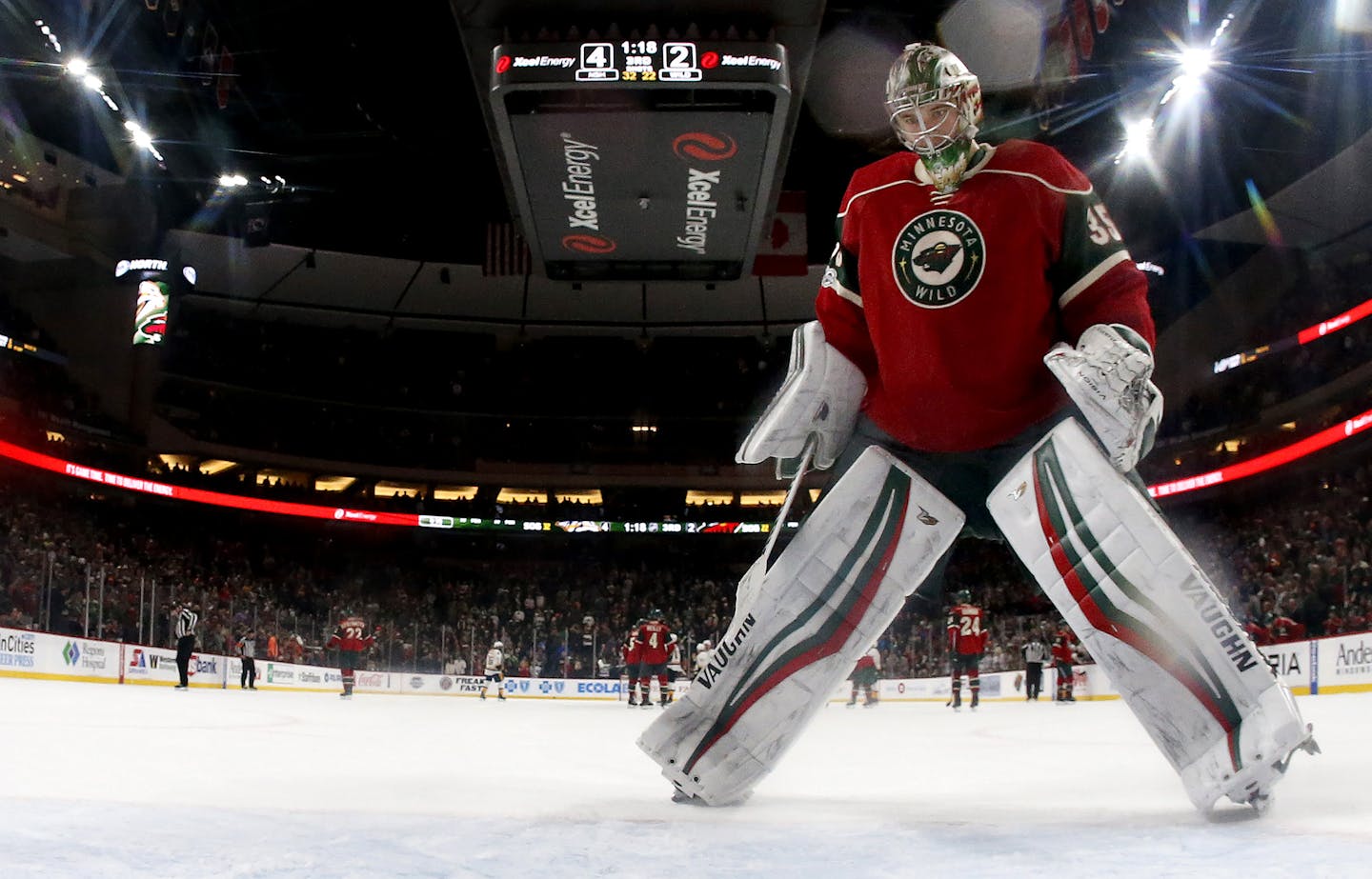 Minnesota Wild goalie Darcy Kuemper. ] CARLOS GONZALEZ cgonzalez@startribune.com - January 22, 2017, St. Paul, MN, Xcel Energy Center, NHL, Hockey, Nashville Predators at Minnesota Wild