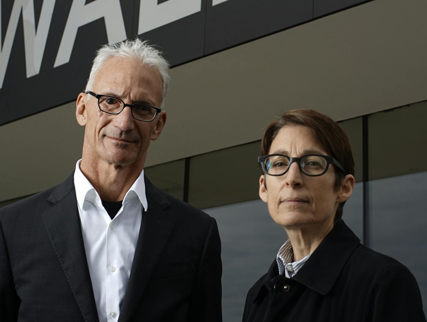 Architects John Cook and Joan Soranno.